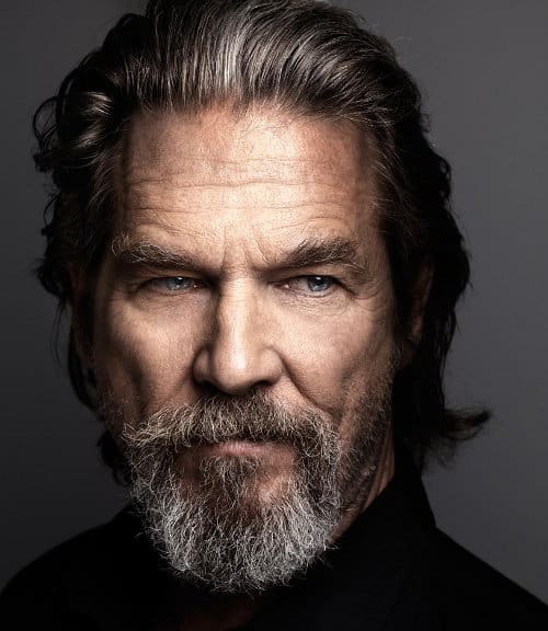 Photo of Jeff Bridges hairstyle.