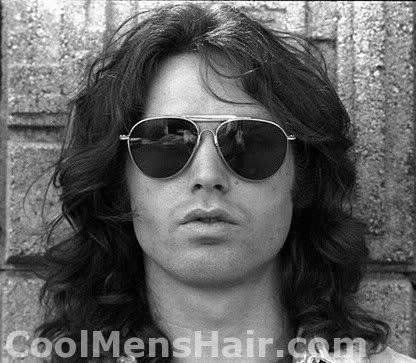 picture of Jim Morrison wavy haircut