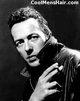 Picture of Joe Strummer Pompadour hairstyle for young men. 