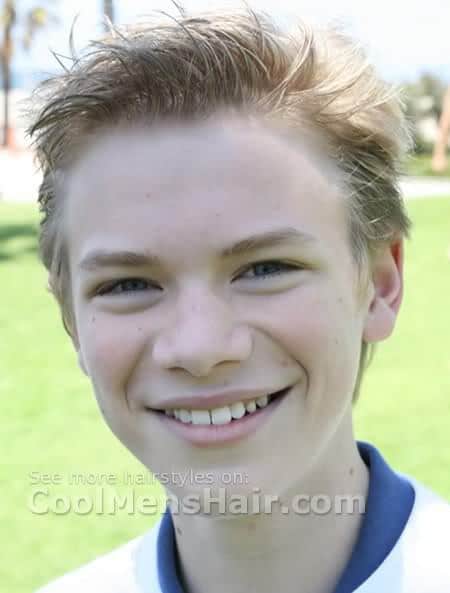 Picture of Kenton Duty messy look hairstyle.