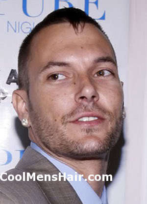 Photo of Kevin Federline buzzed hairstyle for men. 