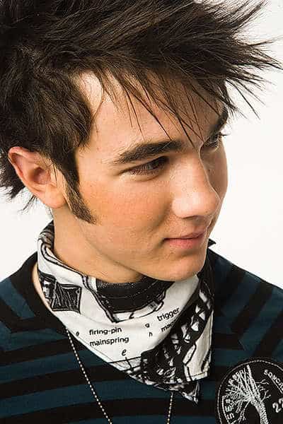 Photo of Kevin Jonas sideburns style.
