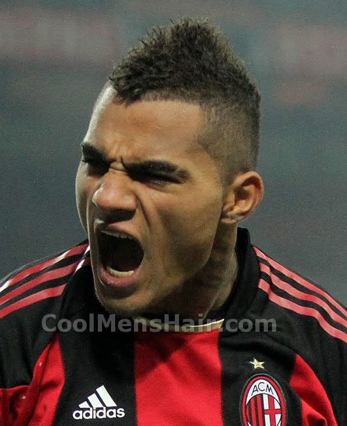 Photo of Kevin-Prince Boateng mohawk hairstyle.