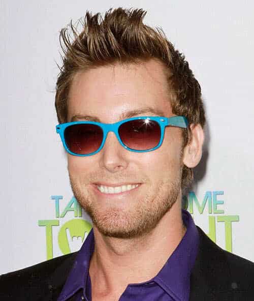 Image of Lance Bass hairstyle.