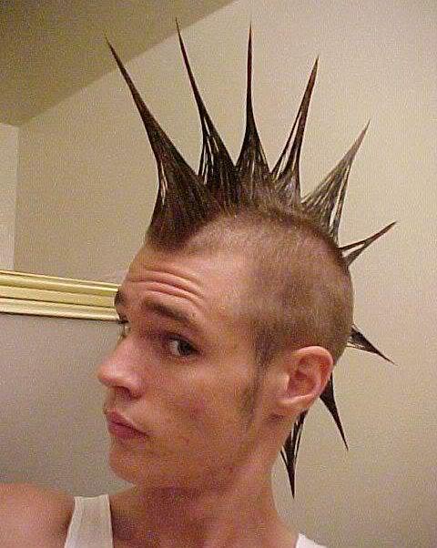 liberty spikes mohawk hairstyle.