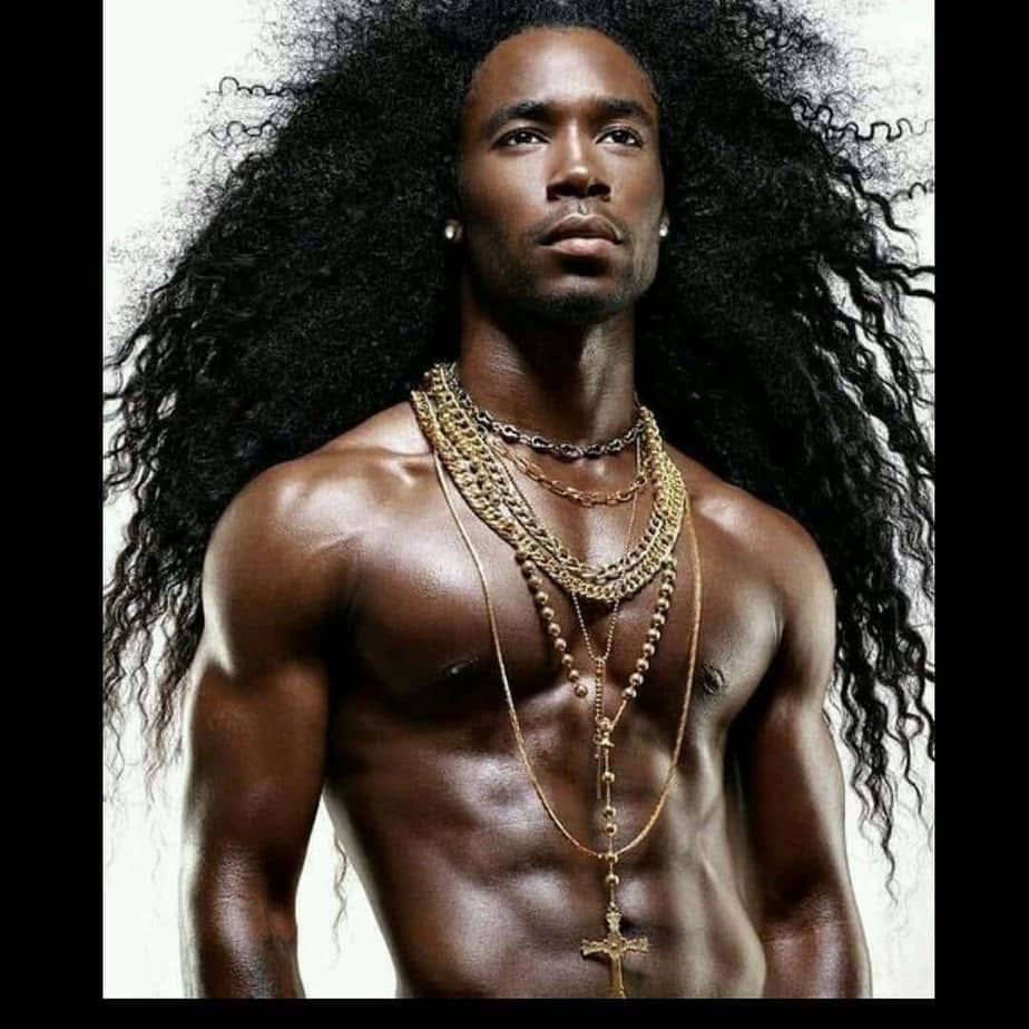 Long Hairstyles Black Men