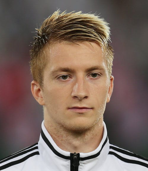 Marco Reus hairdo. Photo by Michael Kranewitter.