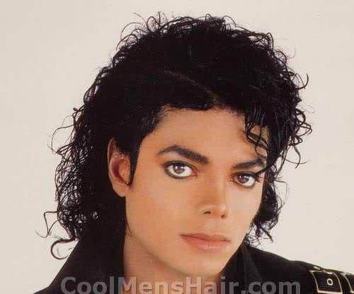 Michael Jackson jheri curl hairstyle.