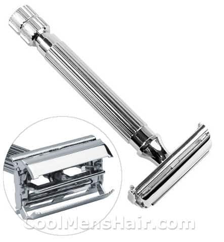 Image of Parker 82R Super HeavyWeight Butterfly Open Double Edge Safety Razor.