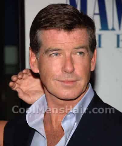 Image of Pierce Brosnan hairstyle.