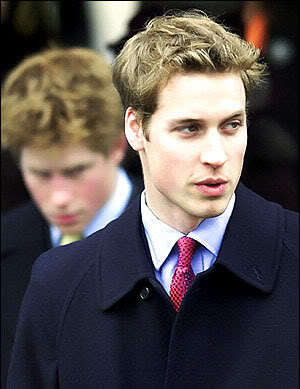 Pic of Prince William messy hair.