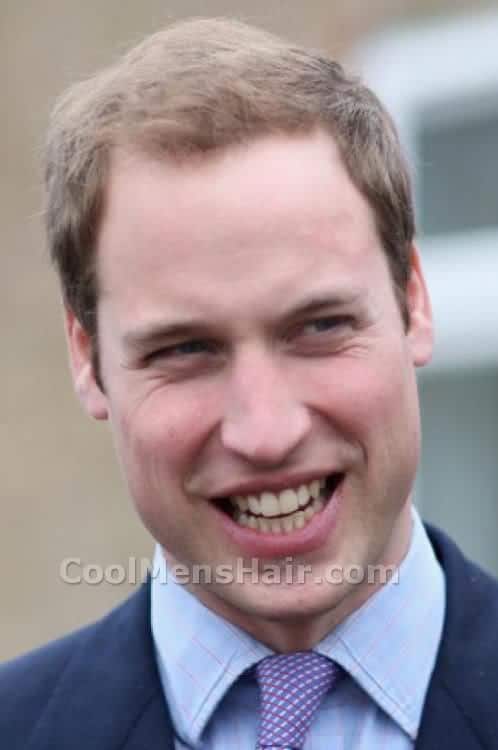 Image of Prince William short hairstyle.