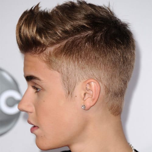 Justin Bieber's quiff haircut