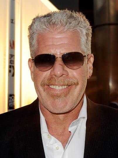 Photo of Ron Perlman gray hair.