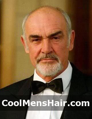 Picture of Sean Connery bald hairstyle. 