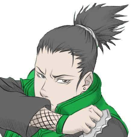 Photo of Shikamaru hairstyle.