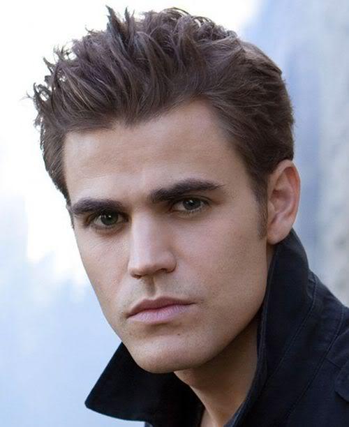 Photo of Stefan Salvatore vampire hairstyle.