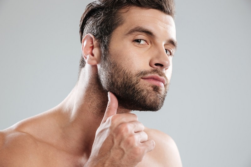 Stubble Beard for Soft Jawline