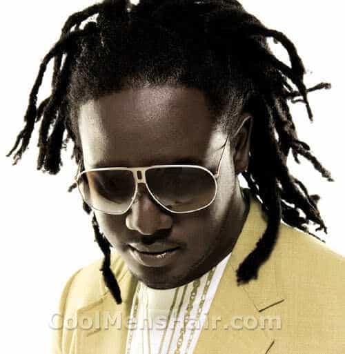 Photo of T-Pain Dreadlock hairstyle.