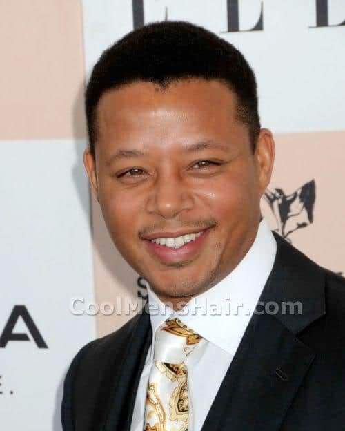 Picture of Terrence Howard short hairstyle.