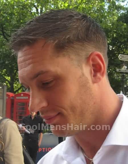 Picture of Tom Hardy hairstyle.