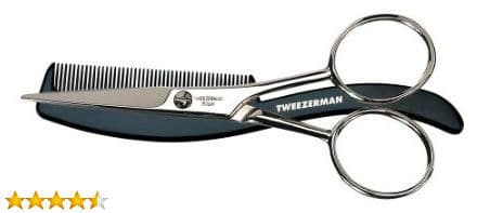 Tweezerman His Moustache Scissors with Comb