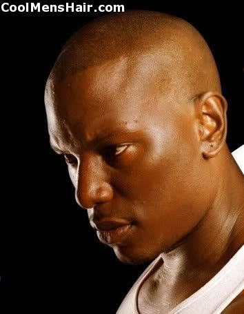 Picture of Tyrese Gibson cool bald head. 
