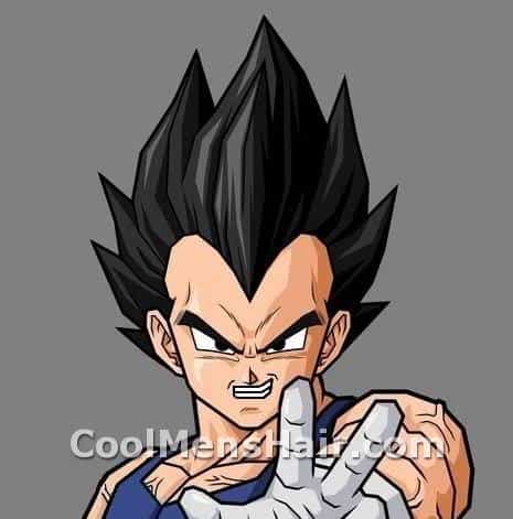 Photo of anime hairstyle from Vegeta.