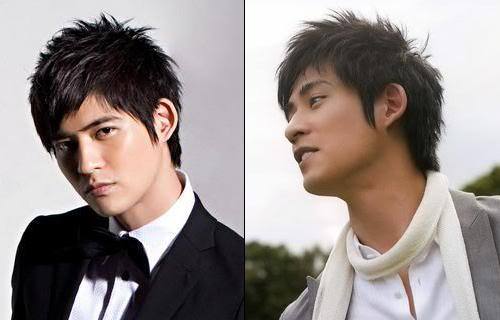 Vic Zhou spiky hairdo.