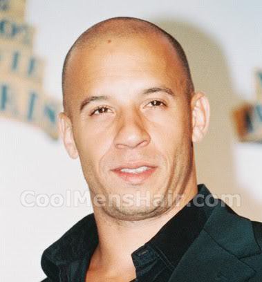 Picture of Vin Diesel, a sexy bald actor.