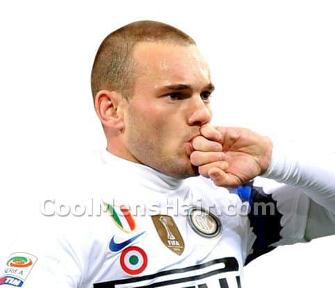 Picture of Wesley Sneijder haircut.