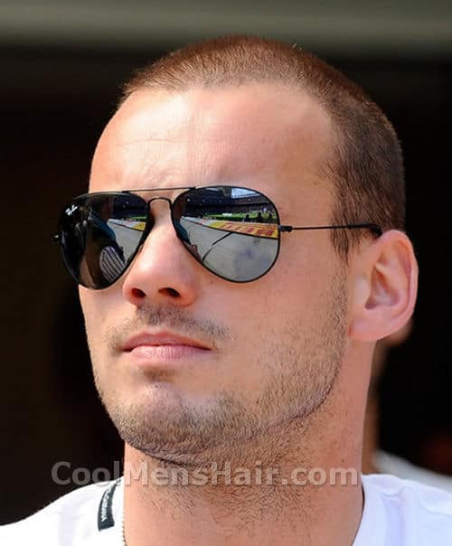 Photo of Wesley Sneijder hairstyle.