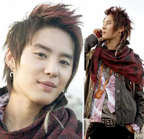 Picture of Xiah Junsu hairstyle.