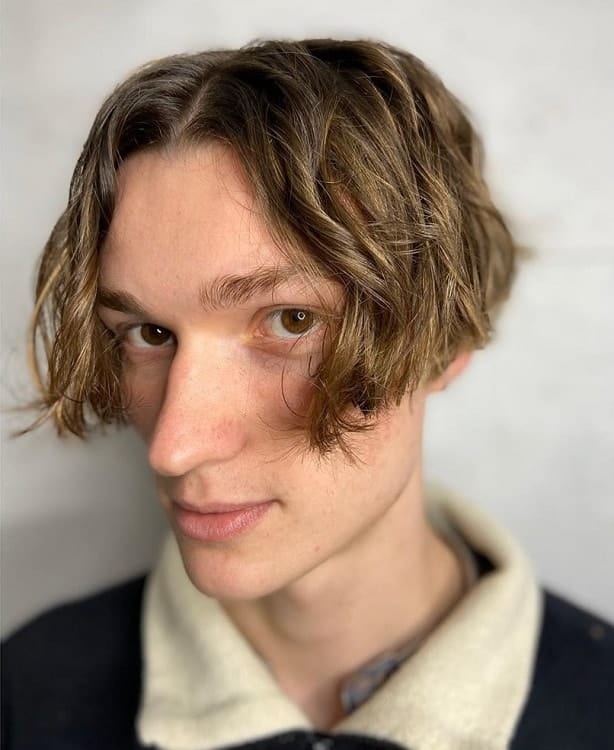 Young Man With Medium Hair