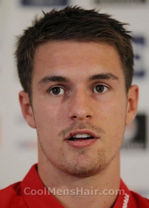 Photo of Aaron Ramsey hairstyle.