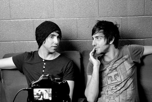 Photo of Jack Barakat with with Alex Gaskarth.