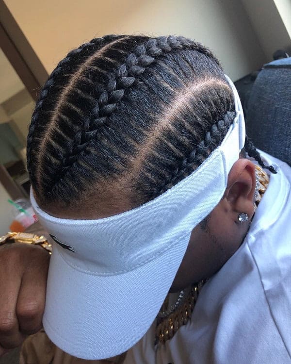 Allen Iverson Style Dutch Braids