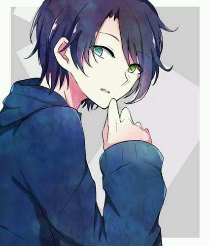 Anime Boy With Blue Hair PFP