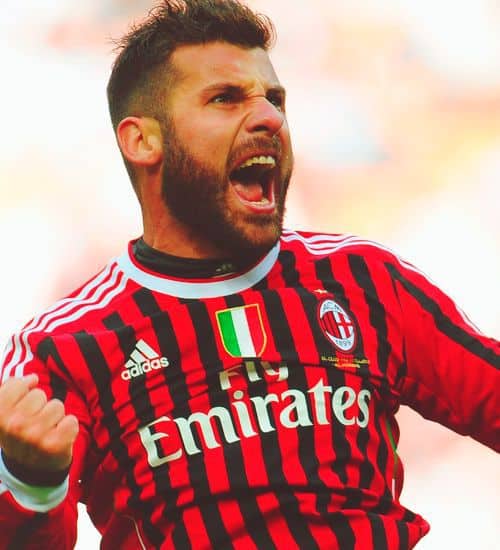 Picture of Antonio Nocerino spiky hair.