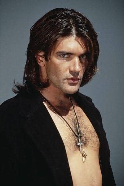 Antonio Banderas long hairstyle