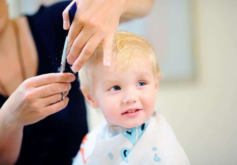 Cute Baby Boy With New Hairstyle