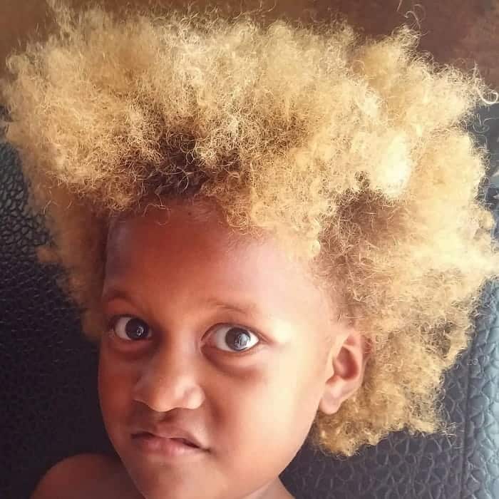 blonde haired black kids