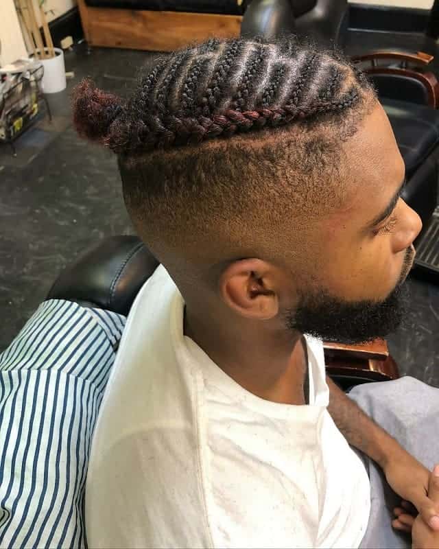 black men braid styles