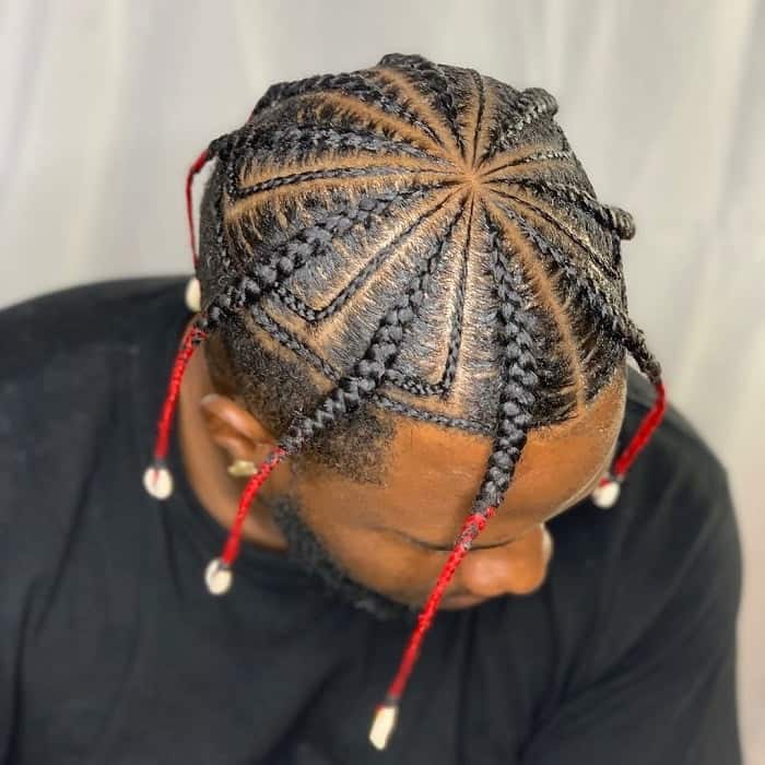 men hairstyle braid