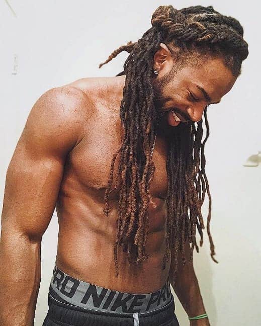 long twisted dreads for black men