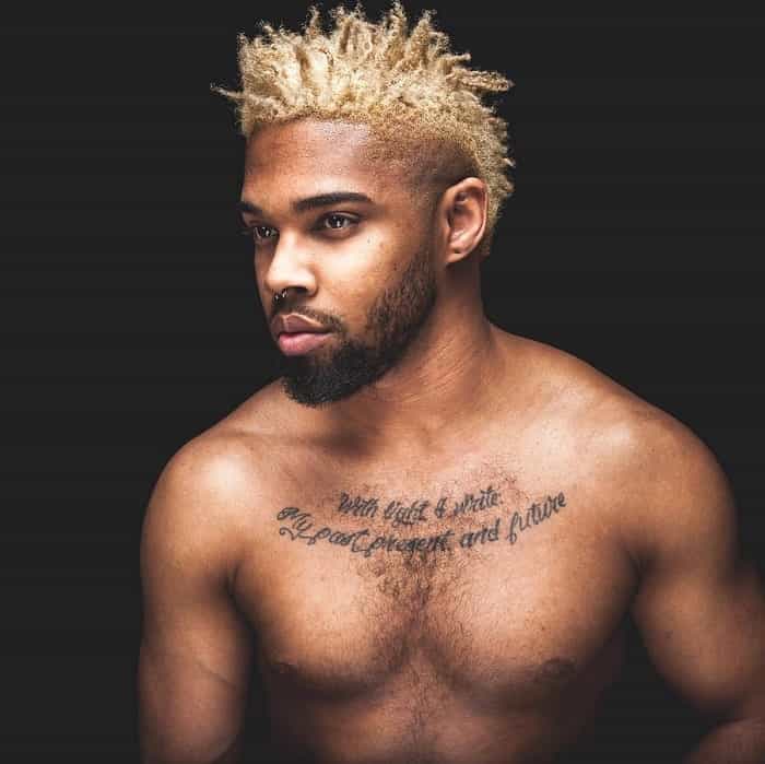 Pictures of yellow blonde hair black men