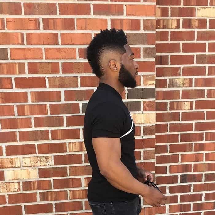 Black Man With Curly Mohawk