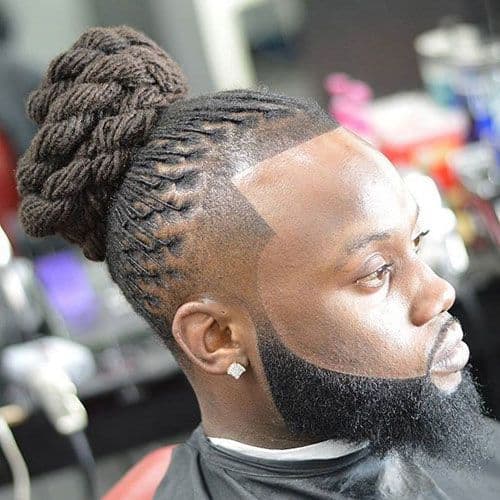 Featured image of post Black Man Bun Braids