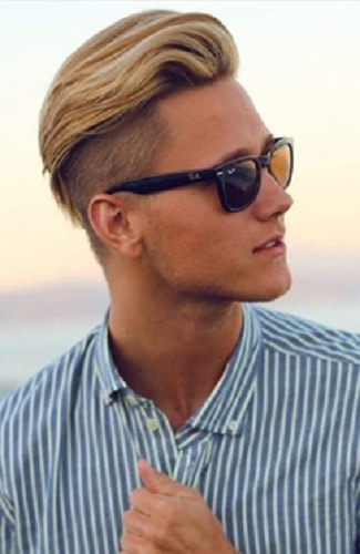 blonde undercut hairstyle