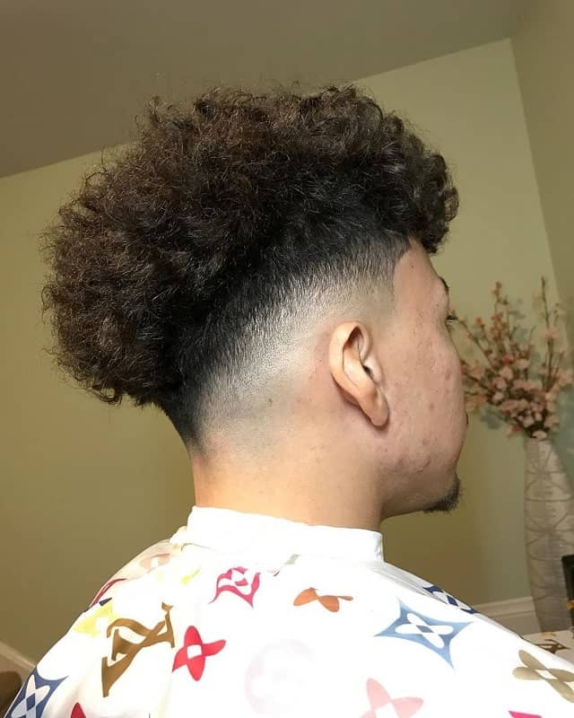 blowout haircut with taper fade